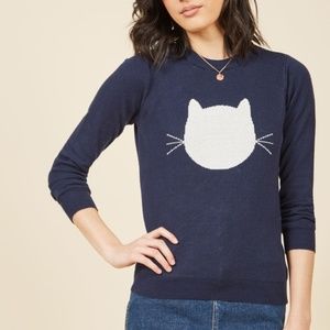 Brand new Whimsical cat sweater